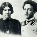Любовь Менделеева и Александр Блок, 1903, перед венчанием